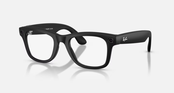 Ray-Ban Meta Wayfarer (Gen 2) matt fekete AI szemüveg átlátszó lencsékkel