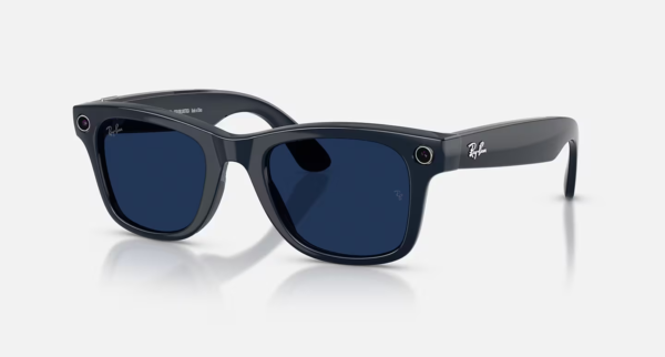 Ray-Ban Meta Wayfarer (Gen 2) fényes kozmikus kék AI szemüveg zafír Transitions® lencsékkel