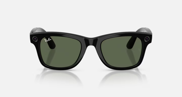Ray-Ban Meta Wayfarer (Gen 2) Shiny Black AI Glasses with Green Lenses - Kép 2