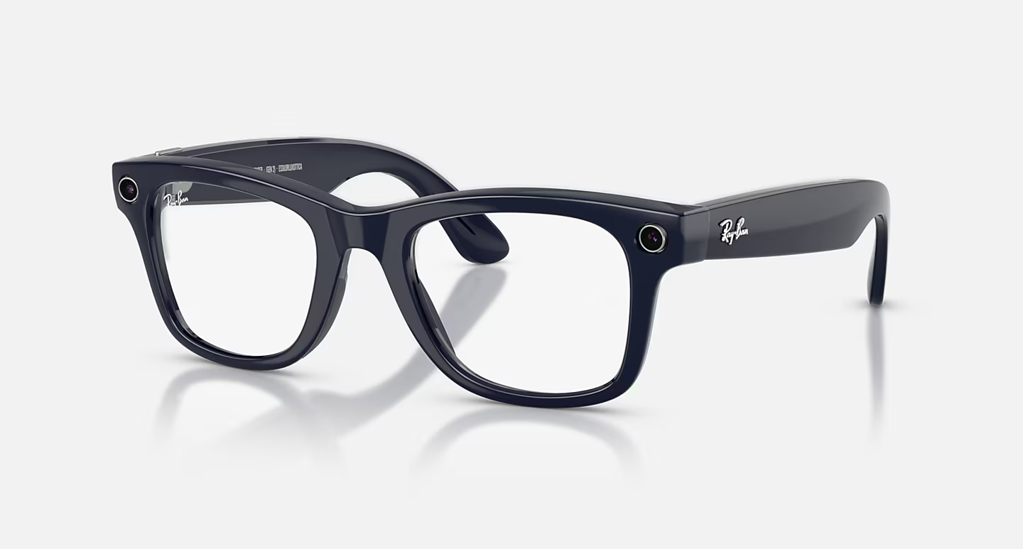 Ray-Ban Meta Wayfarer (Gen 2) Shiny Cosmic Blue AI Glasses with Sapphire Transitions® Lenses - Kép 2