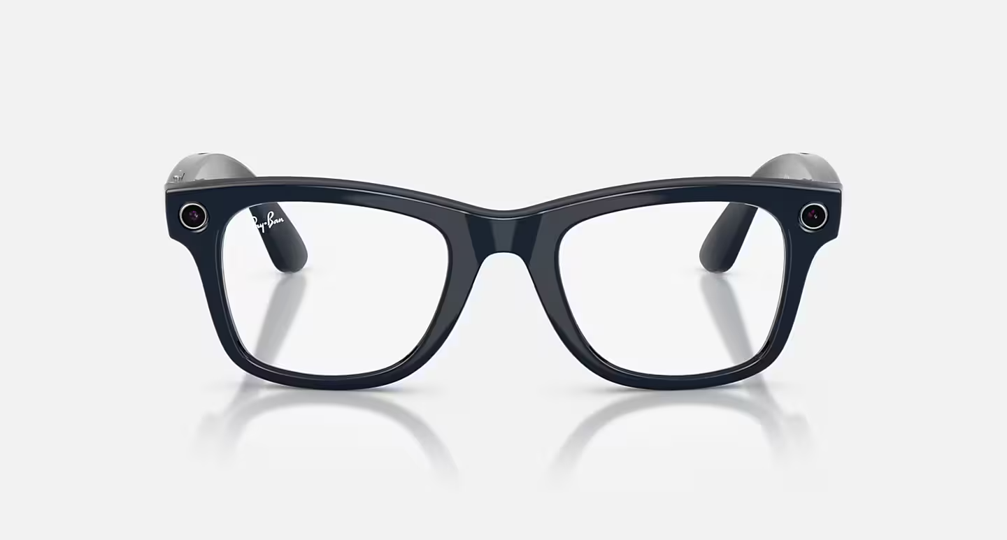 Ray-Ban Meta Wayfarer (Gen 2) Shiny Cosmic Blue AI Glasses with Sapphire Transitions® Lenses - Kép 3