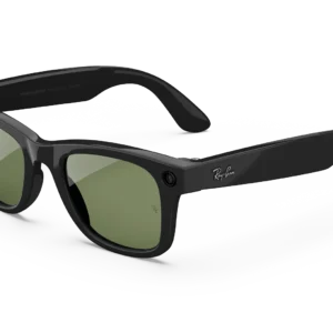 Ray-Ban Meta Wayfarer (Gen 1) Fényes fekete AI szemüveg zöld lencsékkel