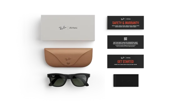 Ray-Ban Meta Wayfarer (Gen 1) Matte Black AI Glasses with Green Transitions® Lenses - Kép 5