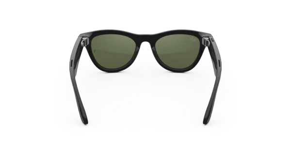 Ray-Ban Meta Skyler (Gen 2) shiny black AI glasses with green lenses - Kép 4