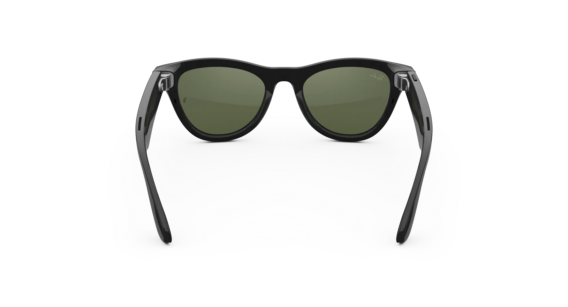 Ray-Ban Meta Skyler (Gen 2) shiny black AI glasses with green lenses - Kép 4