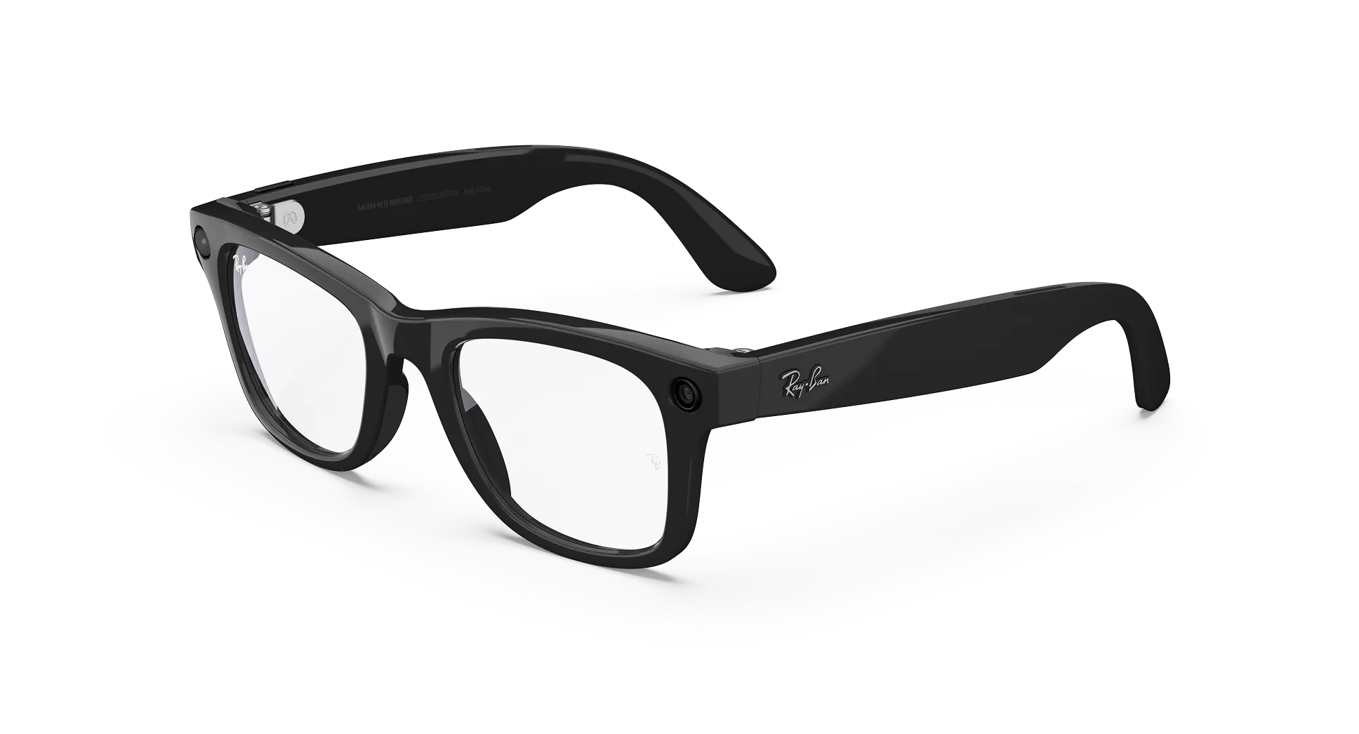 Ray-Ban Meta Wayfarer (Gen 1) Shiny Black AI Glasses with Clear Lenses - Kép 1