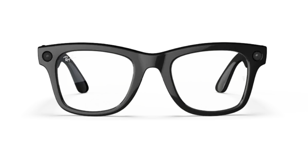 Ray-Ban Meta Wayfarer (Gen 1) Shiny Black AI Glasses with Clear Lenses - Kép 2