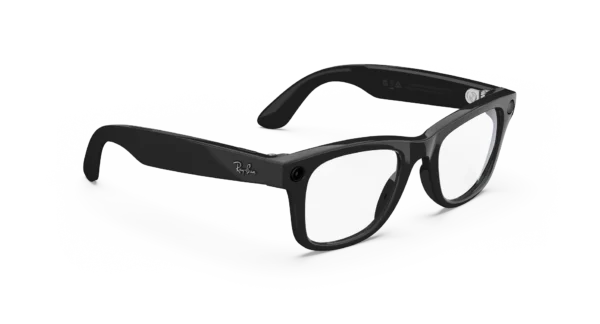 Ray-Ban Meta Wayfarer (Gen 1) Shiny Black AI Glasses with Clear Lenses - Kép 3